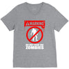 zombie  do not feed the zombies fun V-Neck Tee