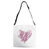 valentines day hearts Adjustable Strap Totes