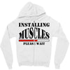 installing muscles Zipper Hoodie