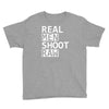 real men shoot raw funny photography Youth Tee