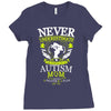THE POWER OF AN AUTISM MOM Ladies Fitted T-Shirt