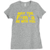 may the f= m.a be with you Ladies Fitted T-Shirt