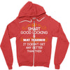 Smart Good Looking Math Teacher Doesnt Get Better Than This Zipper Hoodie