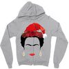 frida kahlo christmas Zipper Hoodie