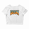 Wtf Doom Black Stroke Crop Top