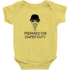 prepared for diaper Baby Onesie