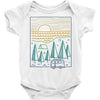 camp river Baby Onesie
