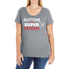 Autism Is My Super Power Ladies Curvy T-Shirt