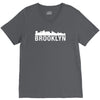 brooklyn city skyline silhouette V-Neck Tee