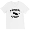 narwhal whale V-Neck Tee