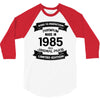 Premium Vintage  1985 3/4 Sleeve Shirt
