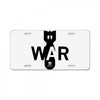 war License Plate
