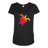 Sea Turtle Maternity Scoop Neck T-shirt