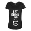 eat drink and b Maternity Scoop Neck T-shirt