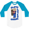 sloth loves chunk 3/4 Sleeve Shirt