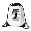 Best Friend Golden Drawstring Bags