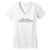 funny t shirt dear lord if you can't make me skinny Women's V-Neck T-Shirt