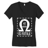 resistance is futile Women's V-Neck T-Shirt