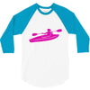 kayak chick 3/4 Sleeve Shirt