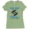 Pop Pop is my Name Fishing Is My Game Ladies Fitted T-Shirt