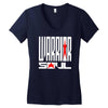 warrior soul logo Women's V-Neck T-Shirt