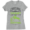 I Don't Need Therapy Just to Do Horseriding Ladies Fitted T-Shirt