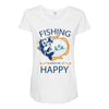 Fishing Maternity Scoop Neck T-shirt