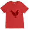 chiken red V-Neck Tee