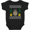 totoro ugly christmas Baby Bodysuit