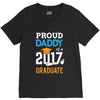Class of 2017 Proud Daddy Graduation V-Neck Tee