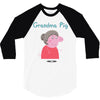 peppa pig grandma pig 3/4 Sleeve Shirt