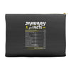 January Girl Facts Aquarius Accessory Pouches