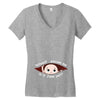 June Peeking Out Baby Boy Women's V-Neck T-Shirt