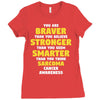 Sarcoma Cancer Awareness Ladies Fitted T-Shirt