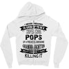 Super Cool Pops Of A Freaking Awesome Granddaughter Zipper Hoodie
