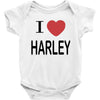 i love harley Baby Bodysuit
