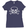 skull rock music gift new Ladies Fitted T-Shirt