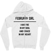 February Girl Zipper Hoodie