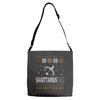 santa sagittarius christmas ugly t shirts Adjustable Strap Totes