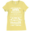 I Am An April Women Ladies Fitted T-Shirt