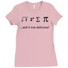 i ate sum pi t shirt s m l xl 2xl 3xl funny nerdy geeky college awesom Ladies Fitted T-Shirt