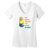 despicable me awesome perfect minio Women's V-Neck T-Shirt