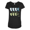 kitten of death Maternity Scoop Neck T-shirt
