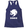 sonic uomo donna bambino sega videogames Racerback Tank
