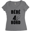 bebe a bord Women's Triblend Scoop T-shirt