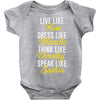 be golden Baby Bodysuit