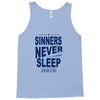 official t shirt mens you me at six sinners never sleep big all sizes Tank Top