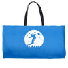 skiier moon moonlight silhouett Weekender Totes