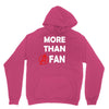 avengers more than a fan white logo Unisex Hoodie