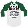 I Love You Mom 3/4 Sleeve Shirt